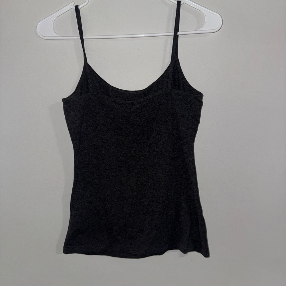 H&M Basics Charcoal Grey Spaghetti Strap Camisole - Size S - Picture 2 of 3